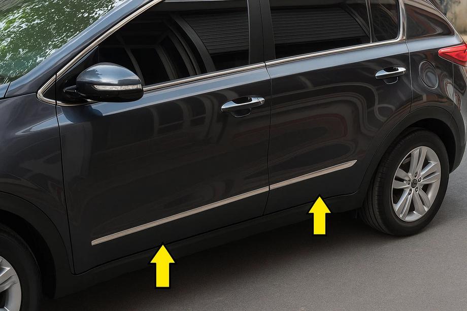 Kia Sportage 2010–2015 Nerezové lišty dveří (4 ks) Image