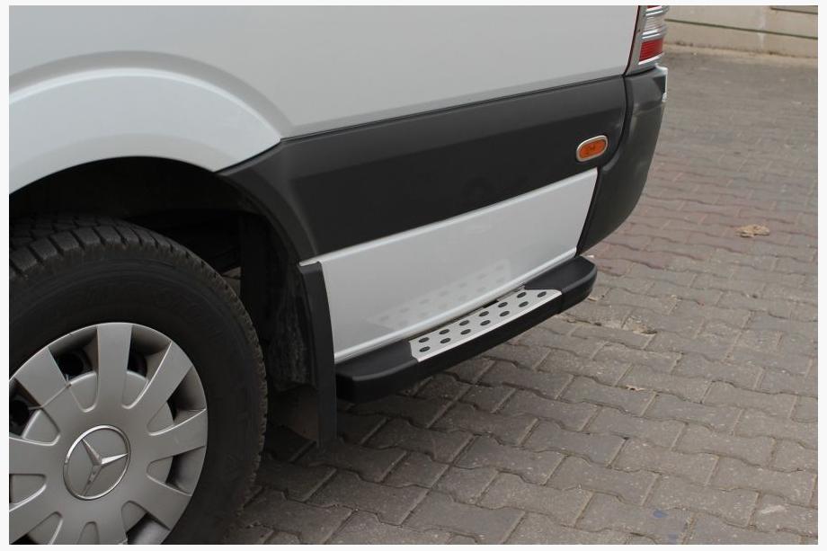 Volkswagen LT 1995–2006 Boční prahy DOT-Line za kolem (2 ks, hliník) Image