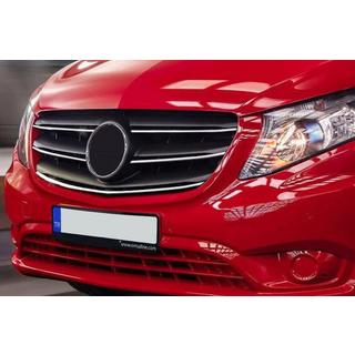 Nerezové chromové kryty na masku chladiče 2020+ (5 ks) Mercedes Vito/V-class W447 2014– fotografie 1