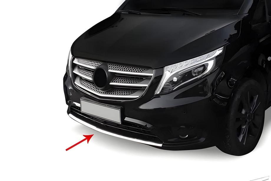 Mercedes Vito/V-class W447 2014– Nerezové lišty na přední nárazník Image
