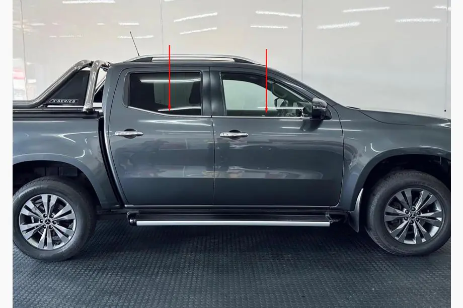 Mercedes X-Class 2017–2020 Spodní lišty oken (4 ks, nerez) Image