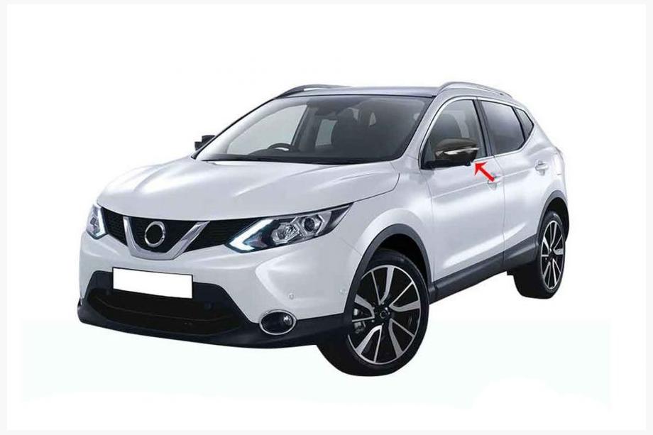 Nissan X-trail T32/Rogue 2014–2021 Kryty zpětných zrcátek z pravého karbonu (2 ks) Image