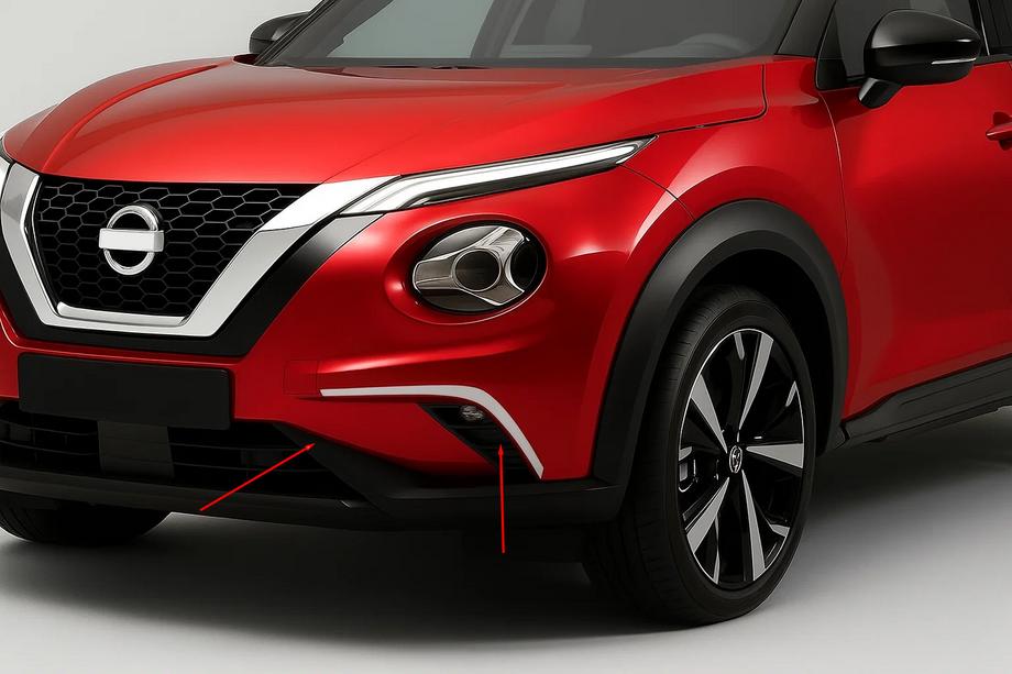 Nissan Juke 2020– Nerezové kryty světlometů (2 ks) Image