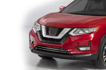 Nissan X-trail T32/Rogue 2014–2021 Nerezové kryty mřížky nárazníku (2017-2021, 2 ks) fotografie 1