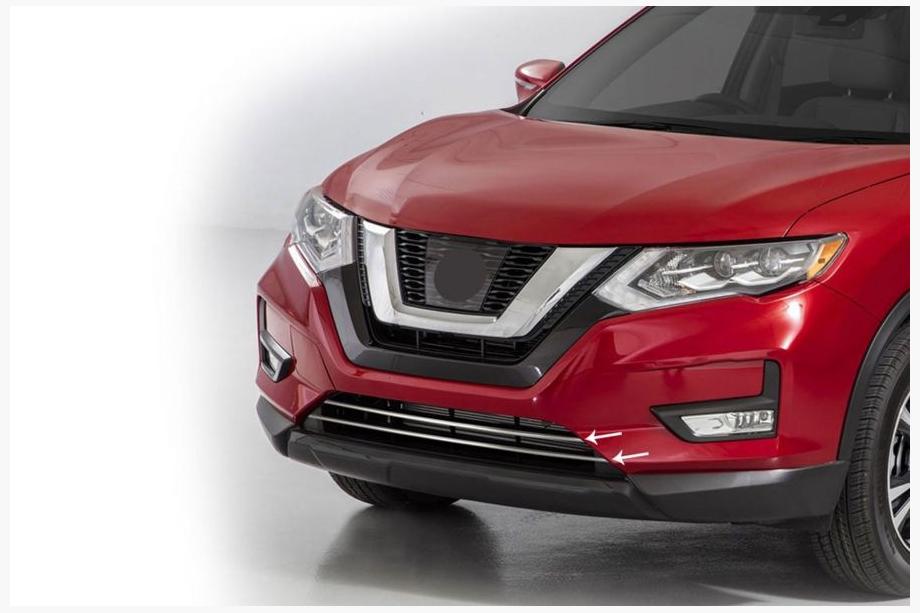 Nissan X-trail T32/Rogue 2014–2021 Nerezové kryty mřížky nárazníku (2017-2021, 2 ks) Image