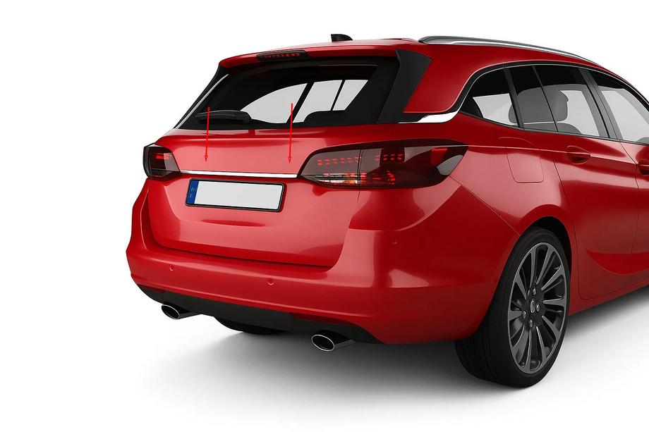 Opel Astra K 2016–2021 Chromová lišta nad SPZ (SW, nerez) Image