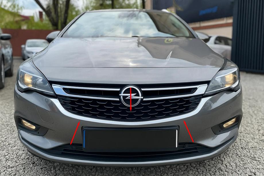 Opel Astra K 2016–2021 Rámeček přední masky (nerez) Image