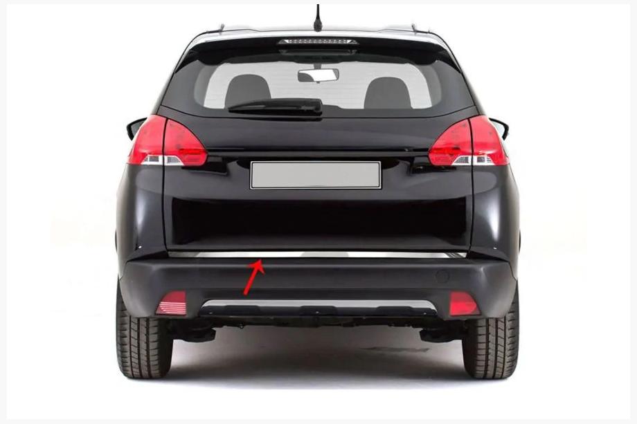 Peugeot 2008 2013–2019 Nerezová lišta na hranu víka kufru Image