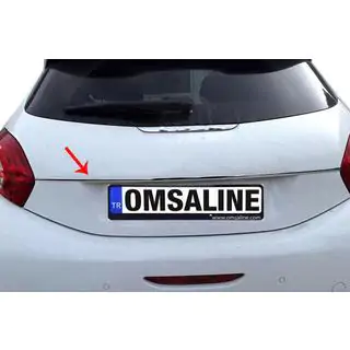 Chromová lišta nad SPZ OmsaLine (nerez)
