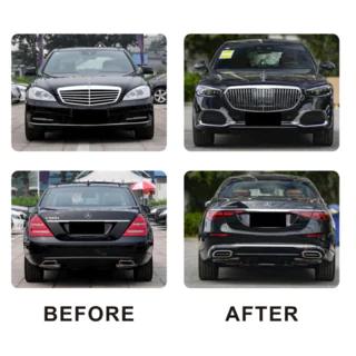 Kompletní restylingový bodykit pro W223 Maybach Mercedes S-сlass W221 2005–2013 fotografie 4