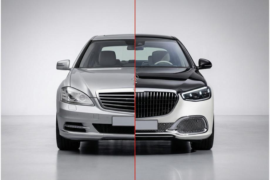 Mercedes S-class W221 2005–2013 Kompletní restylingový bodykit pro W223 Maybach Fotografie 1