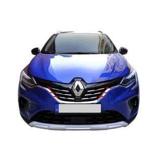 Nerezové lišty na masku chladiče (6 ks) Renault Captur 2019– fotografie 3