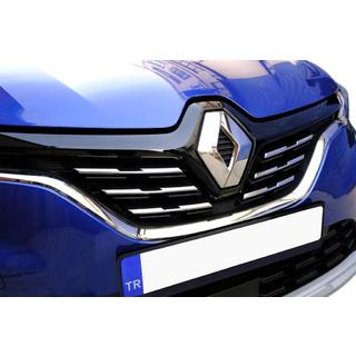 Nerezové lišty na masku chladiče (6 ks) Renault Captur 2019– fotografie 1