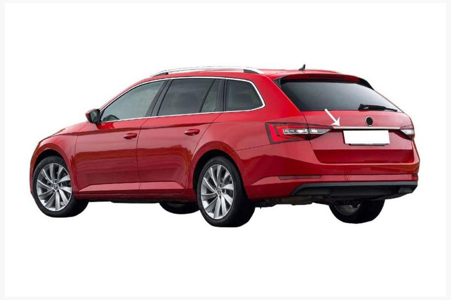 Skoda Superb 2015–2024 Lišta nad SPZ SW (nerez) Image