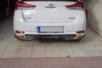 Toyota Auris 2012–2018 Difuzor zadního nárazníku (2016-2018, k lakování) fotografie 1