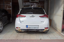 Toyota Auris 2012–2018 Difuzor zadního nárazníku (2016-2018, k lakování) fotografie 2