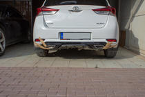 Toyota Auris 2012–2018 Difuzor zadního nárazníku (2016-2018, k lakování) fotografie 3