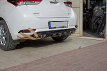 Toyota Auris 2012–2018 Difuzor zadního nárazníku (2016-2018, k lakování) fotografie 5