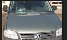 Volkswagen Caddy 2004–2010 Nástavec na kapotu (k lakování) fotografie 1