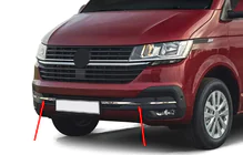 Volkswagen T6 2015–2024 Nerezové kryty mřížky nárazníku 2019+ (4 ks) fotografie 1