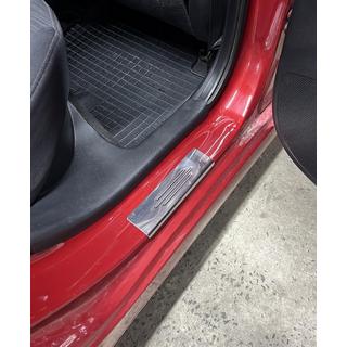 Nerezové kryty prahů Carmos Blue V2 (4 ks, nerez) Hyundai Accent 2011–2017 fotografie 4
