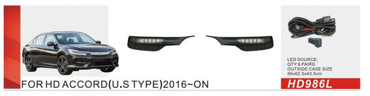 Honda Accord X 2017–2022 Mlhová světla US-type (2017-2020, LED) fotografie 1
