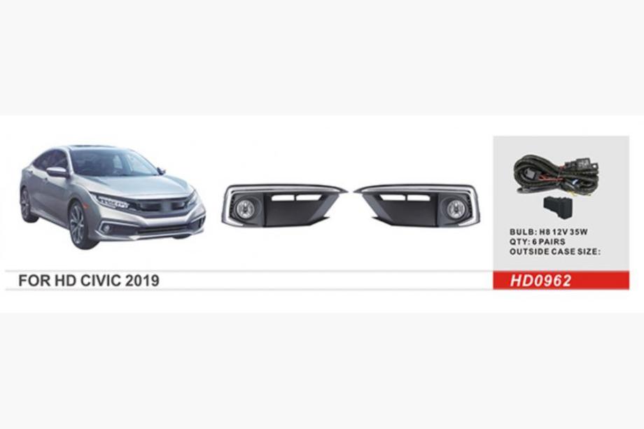 Honda Civic Sedan X 2016–2021 Mlhovky 2019-2021 (halogenové) Image