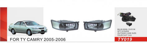 Toyota Camry 2001–2006 Mlhové světlomety (2 ks, halogenové) fotografie 1