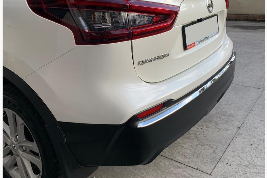 Nissan Qashqai 2014–2021 Nerezová lišta zadního nárazníku Image