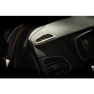 Rámeček výdechu ventilace v interiéru (2 ks, nerez) Renault Megane IV 2016–2025 fotografie 3