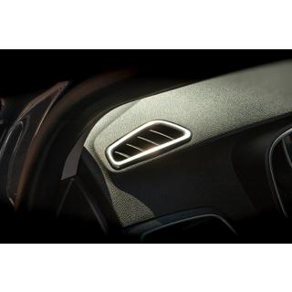 Rámeček výdechu ventilace v interiéru (2 ks, nerez) Renault Megane IV 2016–2025 fotografie 2