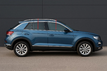 Volkswagen T-Roc 2017–2025 Okenní lišty (4 ks, nerez) fotografie 1