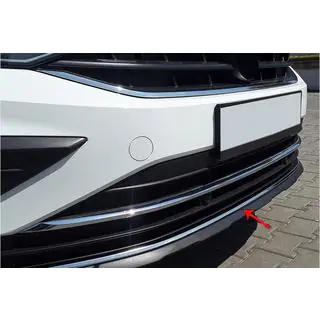 Nerezová ochranná lišta na přední nárazník 2020+ (nerez) Volkswagen Tiguan 2016–2023 fotografie 1