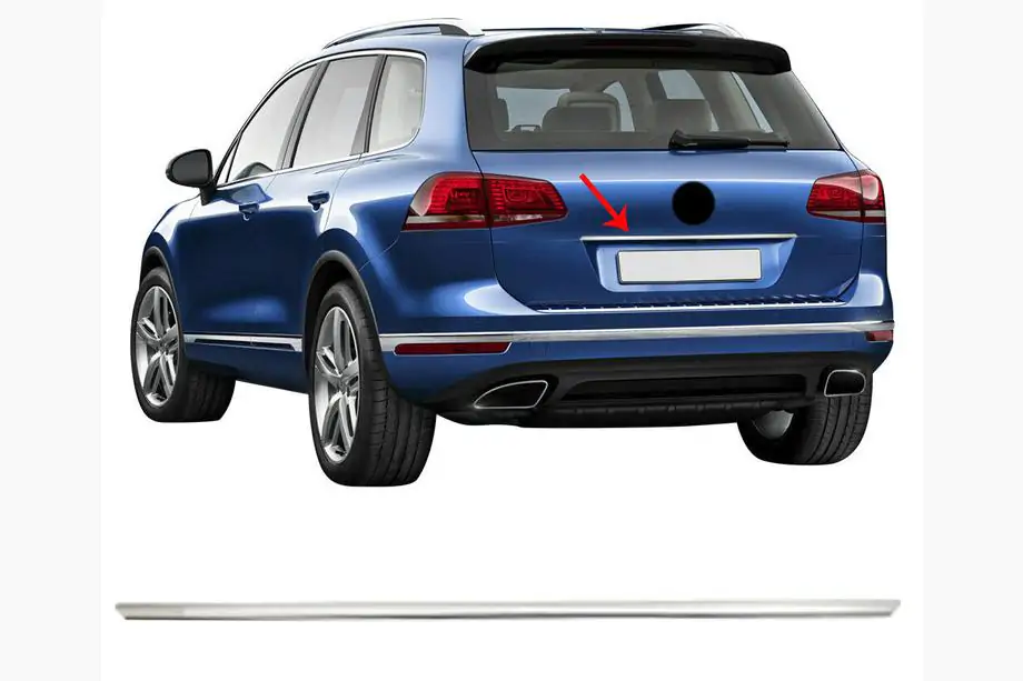 Volkswagen Touareg 2018– Chromová lišta nad SPZ OmsaLine (nerez) Image