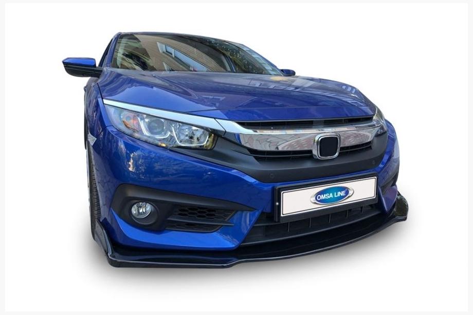 Honda Civic Sedan X 2016–2021 Lip spoiler předního nárazníku LIP V3 (černý) Image