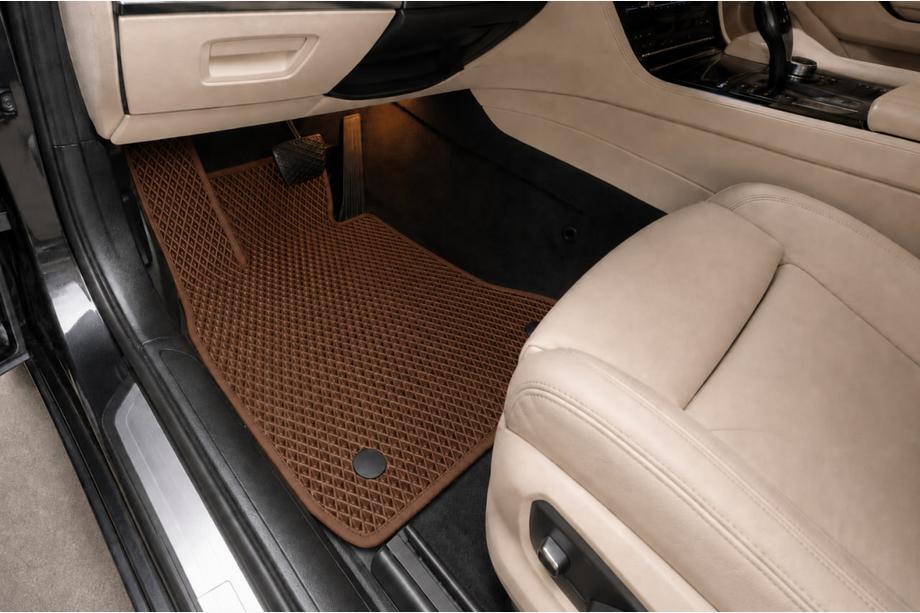 BMW řady 7 F01/F02 2008–2015 EVA autokoberce do interiéru (pro F02, hnědé) Image