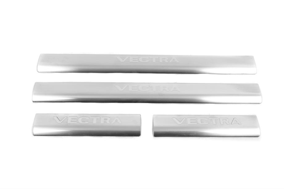 Opel Vectra B 1995–2002 Nerezové kryty prahů OmsaLine (4 ks, nerez) Fotografie 2