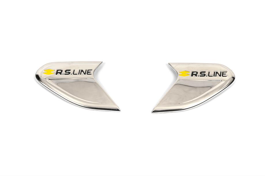 Renault Clio V 2019– RS listy na blatniky (OmsaLine, 2 ks, nerez) Fotografie 1