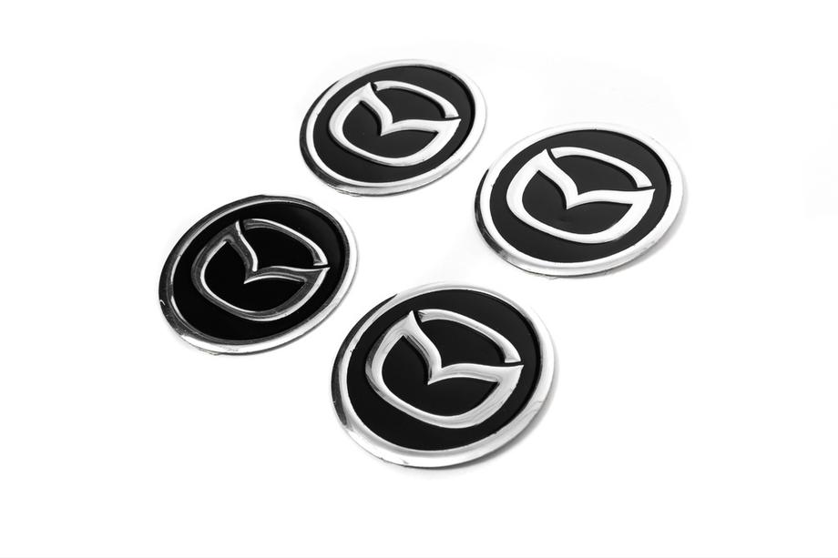 Mazda Samolepky na středové krytky V1 60 mm (4 ks) Fotografie 2