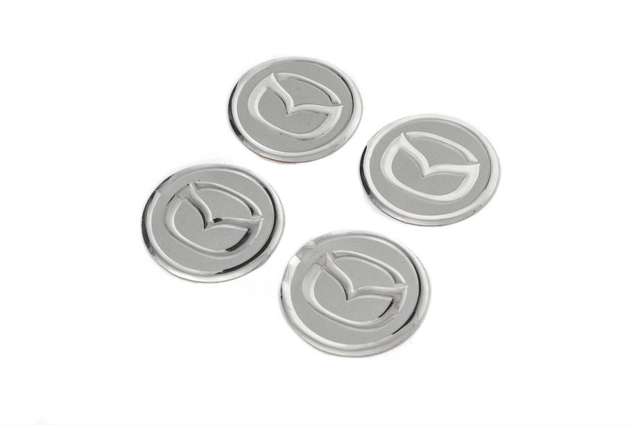 Mazda Samolepky na středové krytky V2 60 mm (4 ks) Fotografie 1