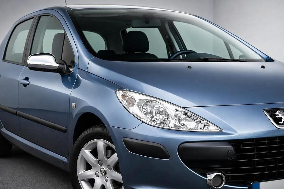 Peugeot 307 2001–2008 Chromové kryty zpětných zrcátek (2 ks, plast) Fotografie 1