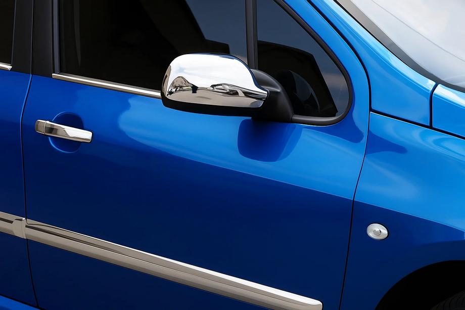 Peugeot 307 2001–2008 Chromové kryty zpětných zrcátek (2 ks, plast) Fotografie 3