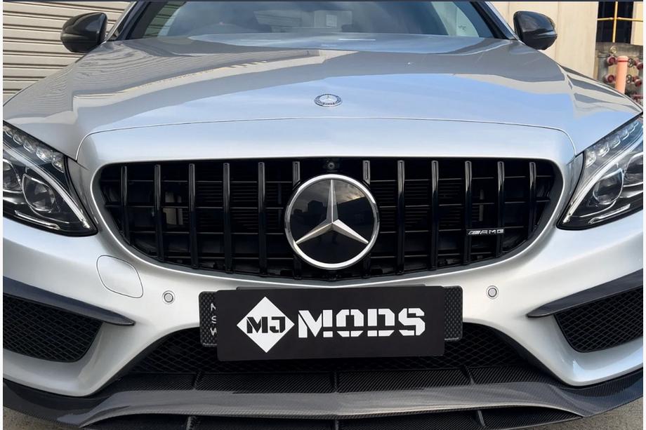 Mercedes C-Class W205 2014–2021 Přední maska Panamericana GT Black (pro Avantgarde/AMG-Line/C43 AMG) Image