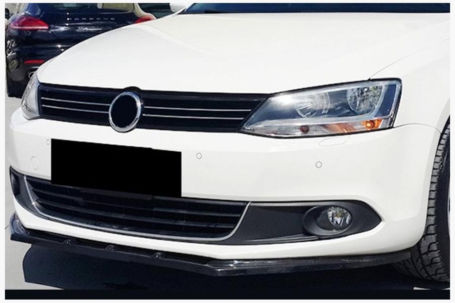 Volkswagen Jetta 2011–2018 Nástavec na přední nárazník Lip (2010-2018, černý lesk) Fotografie 3