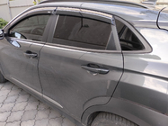 Hyundai Kona 2017–2023 Okenní ofuky s chromovanou lištou (4 ks, Niken) fotografie 7