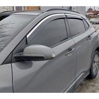 Okenní ofuky s chromovanou lištou (4 ks, Niken) fotografie 2