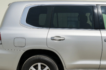 Toyota Land Cruiser 200 2007–2021 Chromové okenní lišty Design LC300 (nerez) fotografie 2