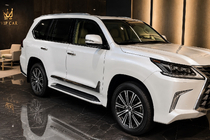 Lexus LX 500d/600 2022– Dveřní lišty F-Sport bílé + chrom (4 ks, ABS) fotografie 2