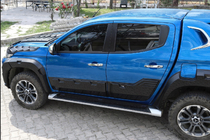 Fiat Fullback 2016– Lišty dveří EuroCap (6 ks, ABS) fotografie 3