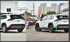 Toyota Rav 4 2019–2025 Blatníkové zástěrky Premium 2022+ (dlouhý oblouk, sada 4 ks) fotografie 2